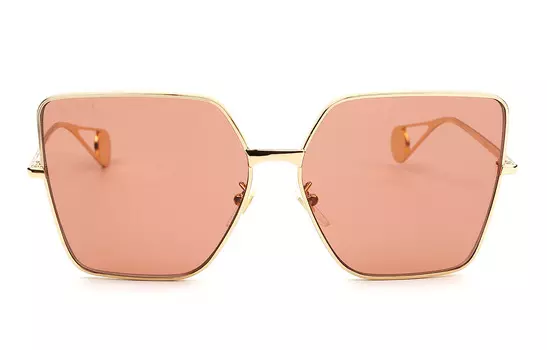 Солнцезащитные очки нестандартной формы для женщин GUCCI, Gold