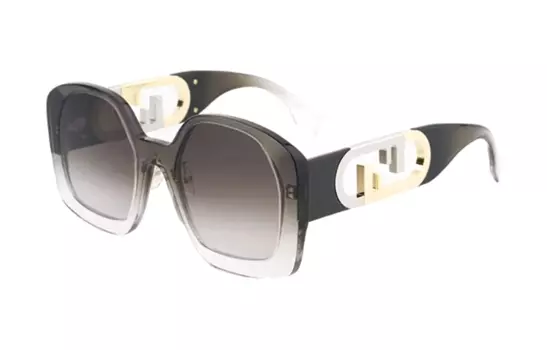 Солнцезащитные очки нестандартной формы, женские, серые FENDI