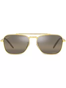 Солнцезащитные очки New Caravam Ray-Ban, золотистый