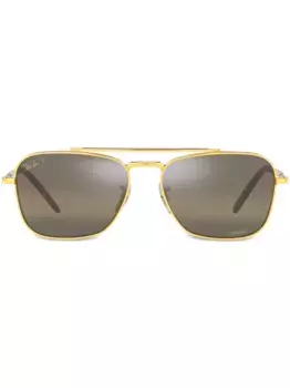 Солнцезащитные очки New Caravam Ray-Ban, золотой