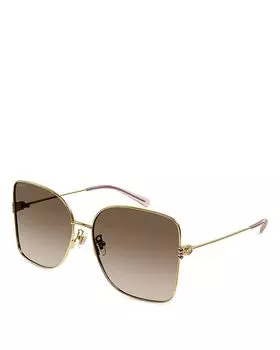 Солнцезащитные очки Not A Fork Squared, 62 мм Gucci