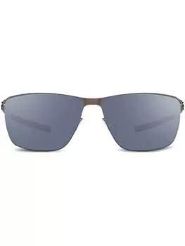 Солнцезащитные очки Oli в прямоугольной оправе Ic! Berlin, серый