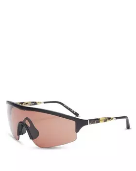 Солнцезащитные очки Oliver Peoples Shield, 63 мм, черный