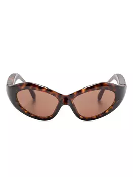 Солнцезащитные очки Orbit Cat Balenciaga Eyewear, коричневый