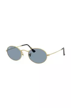 Солнцезащитные очки OVAL Ray-Ban, золотой