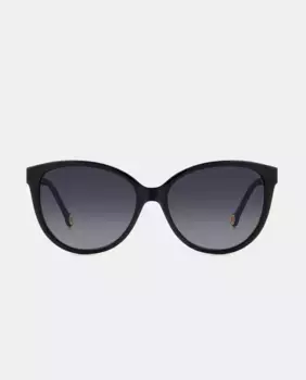 Солнцезащитные очки овальной формы из ацетата Carolina Herrera, черный