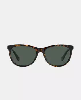 Солнцезащитные очки овальной формы с инъекцией Polaroid, коричневый