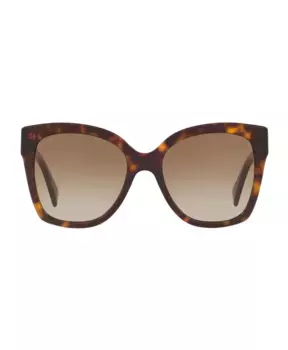 Солнцезащитные очки оверсайз gg0459s Gucci, коричневый