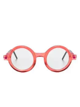 Солнцезащитные очки P1 в круглой оправе Kuboraum, красный