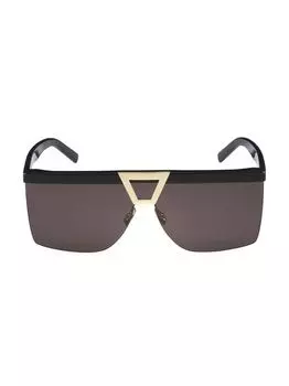 Солнцезащитные очки Palace 99MM Shield Saint Laurent, черный