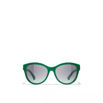 Солнцезащитные очки Pantos-Frame Chanel, зеленый