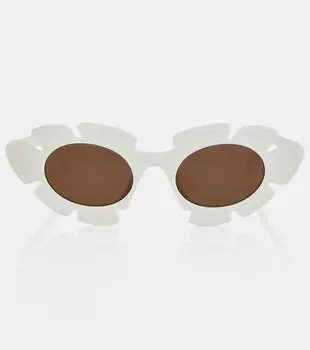 Солнцезащитные очки Paula's Ibiza в оправе «кошачий глаз» Loewe, белый