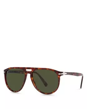 Солнцезащитные очки Persol Pilot, 58 мм, коричневый