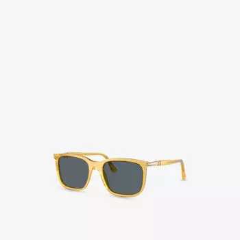 Солнцезащитные очки Persol с прямоугольной оправой из ацетата, бежевый
