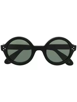 Солнцезащитные очки Phil в круглой оправе Lesca, черный