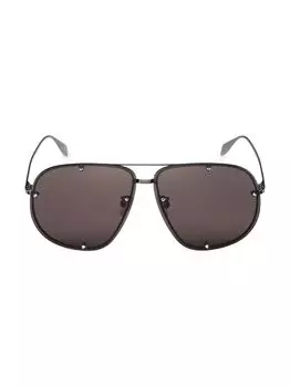 Солнцезащитные очки Pilot 64MM с заклепками Alexander McQueen