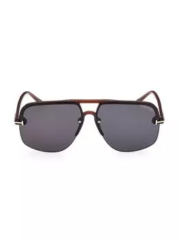 Солнцезащитные очки Pilot из ацетата 59MM Tom Ford, коричневый