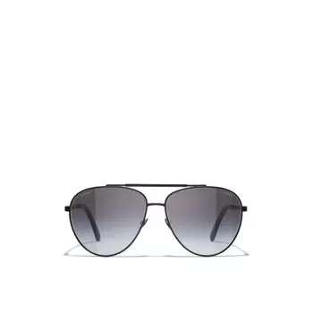 Солнцезащитные очки пилота Chanel, черный