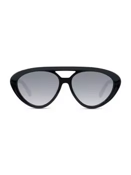 Солнцезащитные очки-пилоты 56MM Stella McCartney, черный