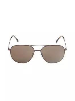 Солнцезащитные очки-пилоты 62MM Boss, коричневый