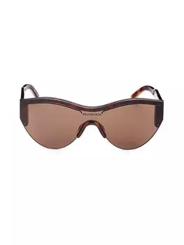 Солнцезащитные очки-пилоты 99MM Balenciaga, цвет Havana