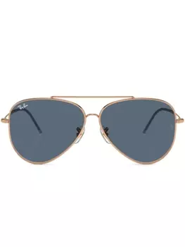 Солнцезащитные очки-пилоты Aviator Reverse Ray-Ban, золотистый