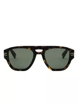 Солнцезащитные очки-пилоты Bvlgari, коричневый