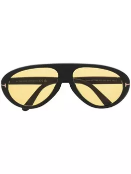 Солнцезащитные очки-пилоты Camillo-02 TOM FORD Eyewear, черный