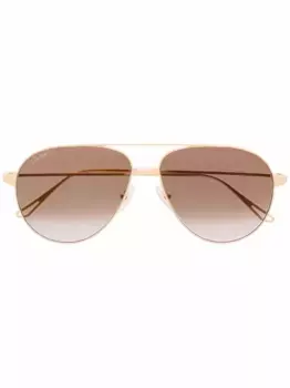 Солнцезащитные очки-пилоты Cartier Eyewear, желтый