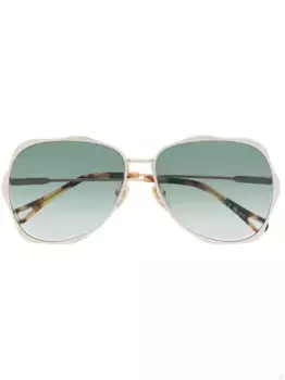 Солнцезащитные очки-пилоты Chlo Eyewear, золотой