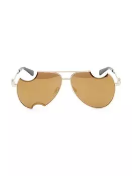 Солнцезащитные очки-пилоты Dallas 62MM с вырезами Off-White, золотой