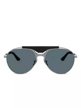 Солнцезащитные очки-пилоты Ferrari, серебяный