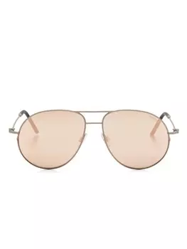 Солнцезащитные очки-пилоты Flyze Moncler Eyewear, серый