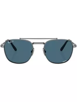Солнцезащитные очки-пилоты Frank II Titanium Ray-Ban, серебристый
