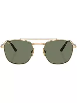 Солнцезащитные очки-пилоты Frank II Titanium Ray-Ban, золотистый