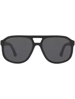 Солнцезащитные очки-пилоты Gucci Eyewear, черный