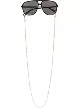 Солнцезащитные очки-пилоты Gucci Eyewear, черный