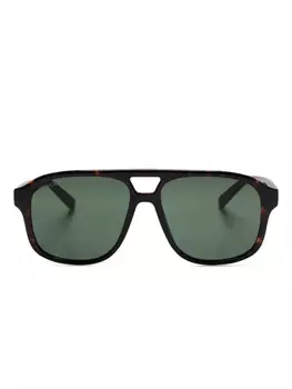 Солнцезащитные очки-пилоты Gucci Eyewear, коричневый