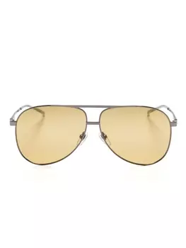 Солнцезащитные очки-пилоты Gucci Eyewear, серый