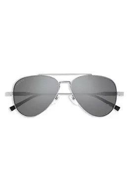 Солнцезащитные очки-пилоты Gucci Eyewear, серый