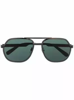 Солнцезащитные очки-пилоты Gucci Eyewear, серый