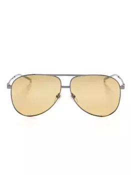 Солнцезащитные очки-пилоты Gucci Eyewear, серый
