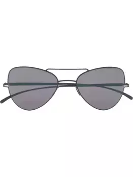 Солнцезащитные очки-пилоты из коллаборации с Maison Margiela Mykita, черный