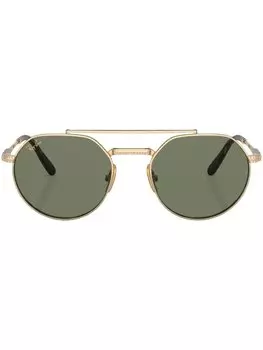 Солнцезащитные очки-пилоты Jack II Titanium Ray-Ban, золотистый