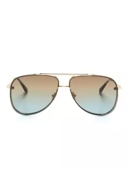 Солнцезащитные очки-пилоты Leon TOM FORD Eyewear, золотистый