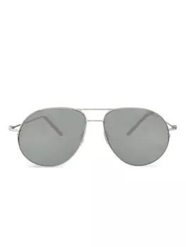 Солнцезащитные очки-пилоты Moncler Eyewear Flyze, серебряный