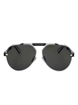 Солнцезащитные очки-пилоты Philipp Plein, серебяный