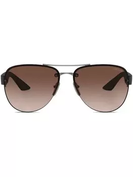 Солнцезащитные очки-пилоты Prada Eyewear, серый