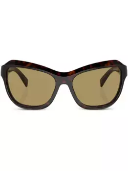 Солнцезащитные очки-пилоты Prada PR A27S Prada Eyewear, коричневый