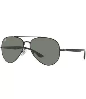 Солнцезащитные очки-пилоты Ray-Ban Rb3675 58 мм, черный